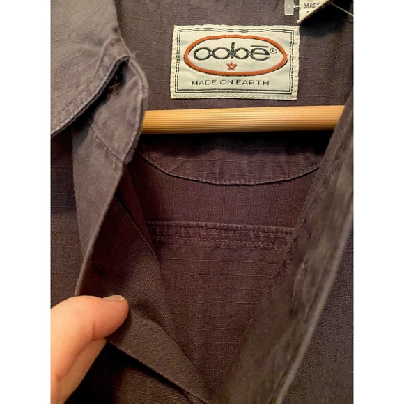 New OOBE Men’s Vintage Durable Cotton LS Button Down Shirt Hiking Shacket Sz MED - Picture 3 of 5